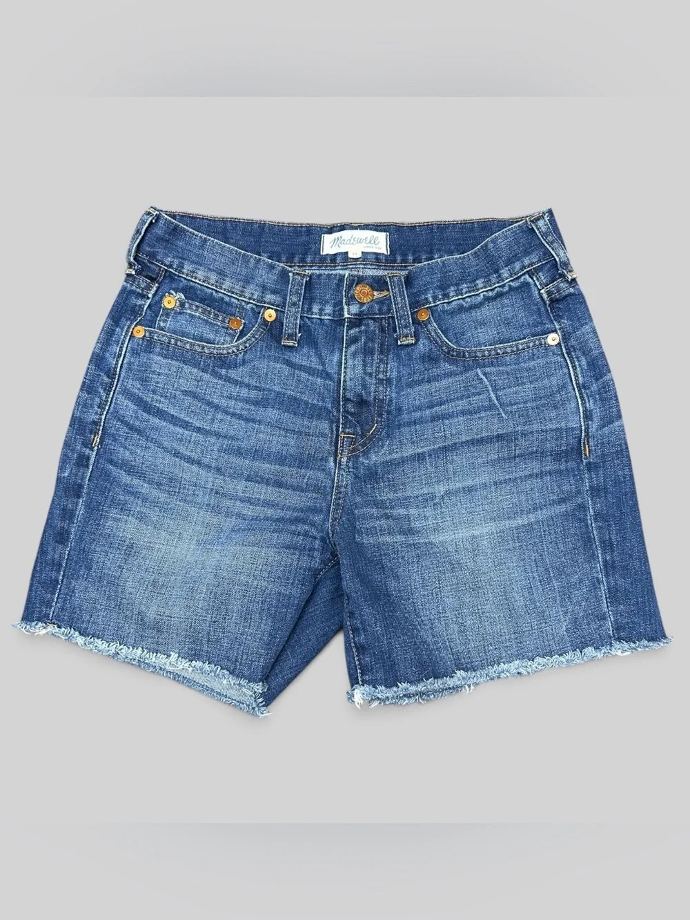 Madewell Denim Shorts Size 24 | 100% Cotton | 9” Rise | 5” Frayed Hem Shorts